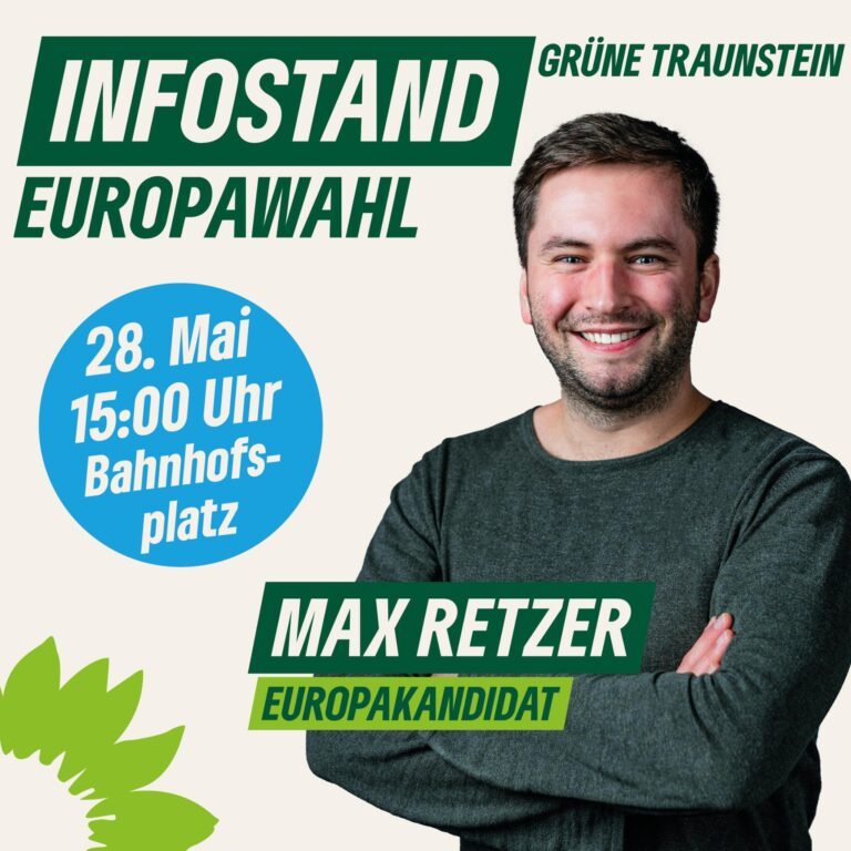 Infostand mit Europakandidat Max Retzer