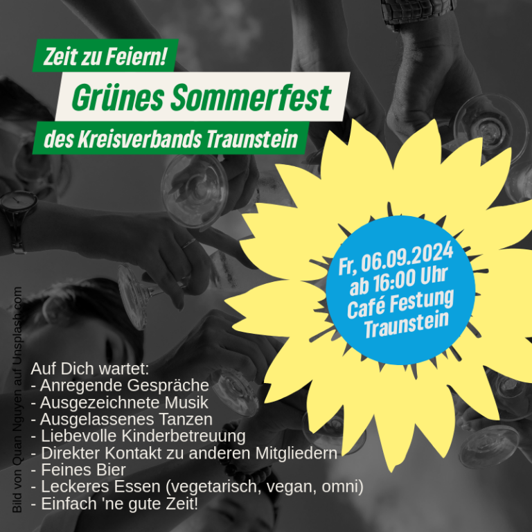 Grünes Sommerfest im Café Festung am 06.09.