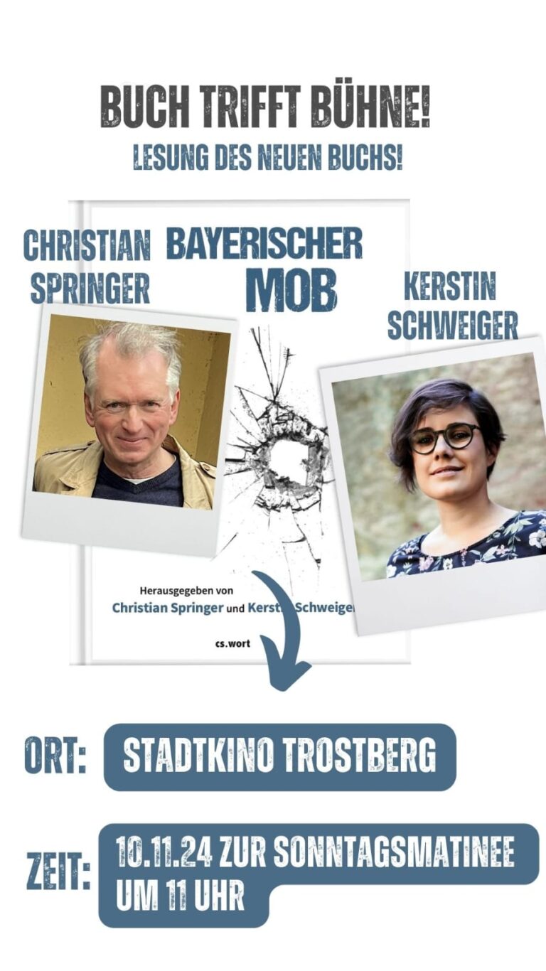 Buch trifft Bühne – BAYERISCHER MOB