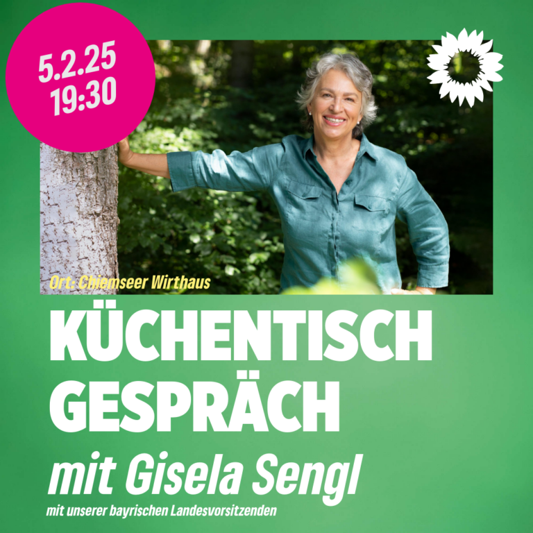 Chieming: „Küchentischgespräch“ mit Gisela Sengl